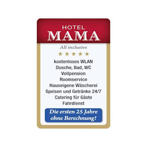 Blechschild Hotel Mama