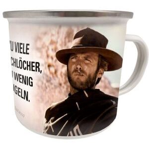 Emaillebecher Clint Eastwood