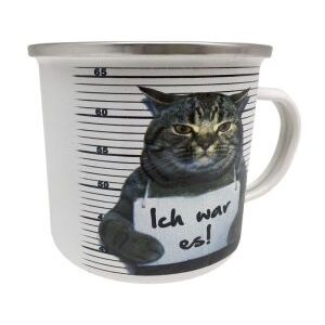 Emaillebecher Ich war es!