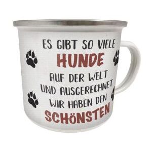 Emaillebecher Schönster Hund