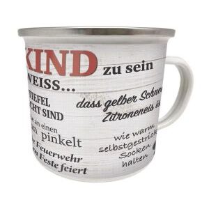 Emaillebecher Stolzes Dorfkind