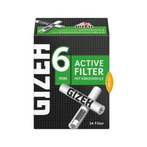 Gizeh Black Active Filter 6mm 34Stk