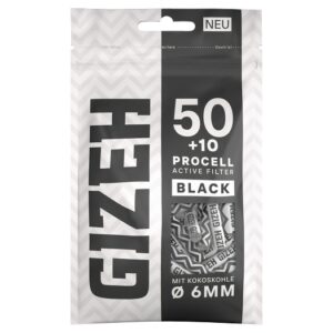 Gizeh ProCell Active Filter Black 6mm 50+10 Stück