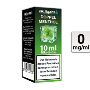Nikoliquids E-Liquid Doppel Menthol 10ml 0mg Nikotin nikotinfrei