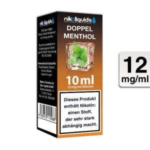 Nikoliquids E-Liquid Doppel Menthol 10ml 12mg Nikotin