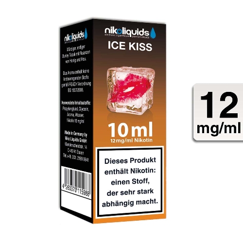 Nikoliquids E-Liquid Ice Kiss 10ml 12mg Nikotin