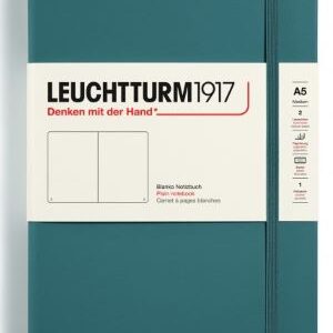 Notizbuch Medium (A5) Hardcover 251 nummerierte Seiten,Stone Blue,Blanko