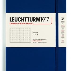 Notizbuch Medium (A5) Softcover 123 nummerierte Seiten, Marine, Dotted