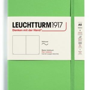 Notizbuch Medium (A5) Softcover 123 nummerierte Seiten, Salbei, Blanko