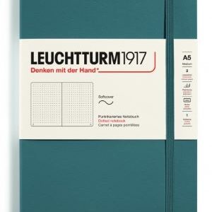 Notizbuch Medium (A5) Softcover 123 nummerierte Seiten,Stone Blue,Dotted