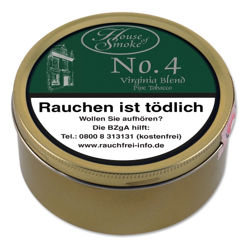 Pfeifentabak No 4 Virginia Blend House of Smoke