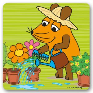 Untersetzer Sendung mit der Maus Maus gärtnert