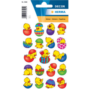 Sticker Küken im Ei, 19 Stück