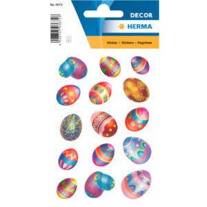 3672 Sticker DECOR Ostereier, beglimmert