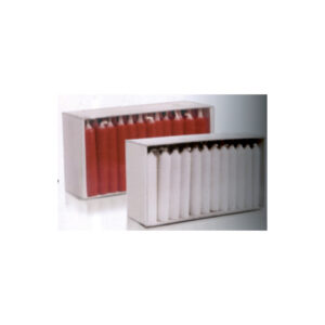 Puppenkerze, 65x10mm, rot, 50 Stück