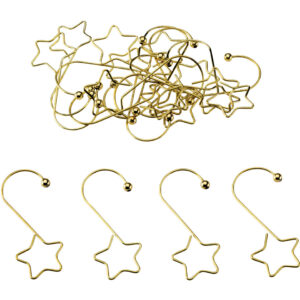 Weihnachtsschmuck Aufhänger - 20 Stück, 5 cm, Metall, gold