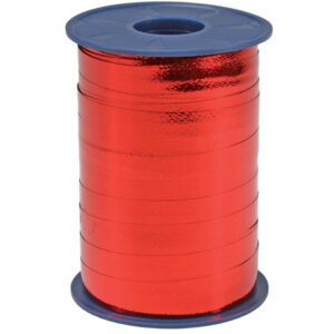 Ringelband - 10 mm x 250 m, metallic-rot