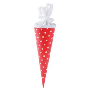 Schultüte Herzen - rund, 35 cm