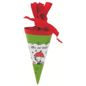 Schultüte Ganz viel Glück - rund, 15 cm