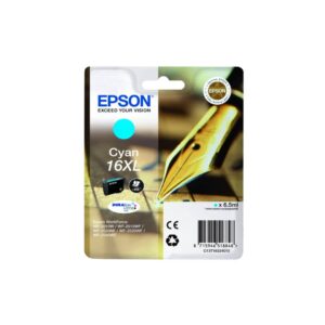 Original Epson Tintenpatrone cyan High-Capacity XL (C13T16324012,16XL,T1632,T16324012)