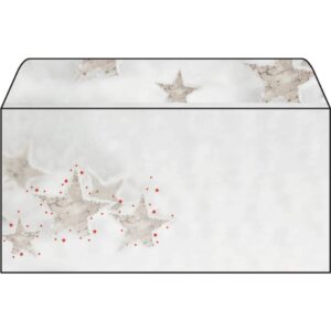 Weihnachts-Umschlag "Chirstmas Timber" - DIN lang (110x220 mm), 25 Umschläge