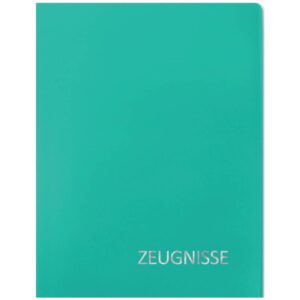 Zeugnismappe Basic - 20 Hüllen, türkis