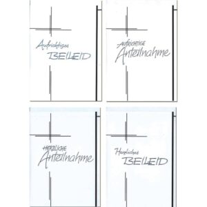 Trauerkarte - inkl. Umschlag, sortiert