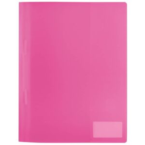 Schnellhefter - A4, PP, transluzent pink