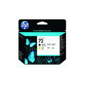 Original HP Druckkopf schwarz matt +gelb (C9384A,72,NO72)
