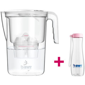 Tischwasserfilter Vida 2,6l + 1x Magnesium Mineralizer +Trinkflasche