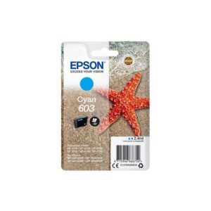 Original Epson Tintenpatrone cyan (C13T03U24010,T03U240,603,T03U2,T03U24010)