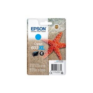 Original Epson Tintenpatrone cyan High-Capacity (C13T03A24010,T03A240,603XL,T03A2,T03A24010)