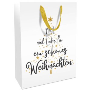 Weihn.Geschenktragetasche Mit Euch 36x26x13cm