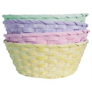 Osterkorb Bambus - rund, sortiert