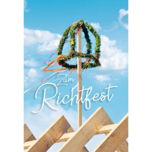 Karte zum Richtfest - inkl. Umschlag