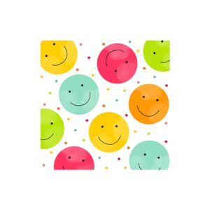 Motivserviette Happy Smileys, 33 x 33 cm, 3-lagig, 20 Stück
