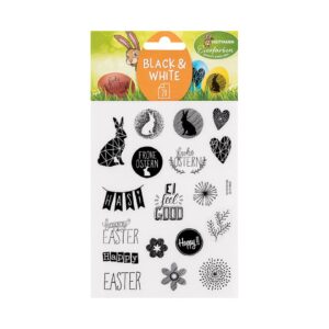 Oster Abziehbilder Black & White - sortiert, selbstklebend