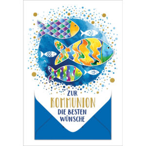 Kommunionskarte Geldscheinfach - inkl. Umschlag