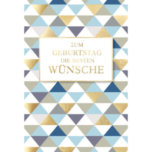 Geburtstagskarte geprägt - inkl. Umschlag
