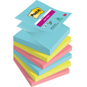 Haftnotizblock Super Sticky Z-Notes Cosmic Collection, 76 x 76 mm, 6 x 90 Blatt