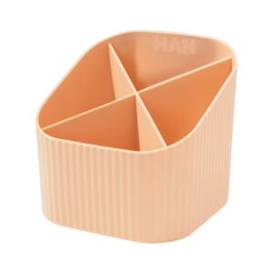Schreibköcher Re-X-LOOP - 4 Fächer, pastellorange