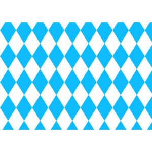 Geschenkpapierrolle Bayernraute, 70 x 200 cm, blau/weiß