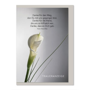 Traueranzeige, 5 Stück