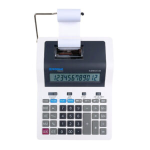 Tischrechner druckend, 12-stellig, schwarz/weiß