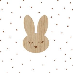 Osterserviette, Hase auf Holz, 33 x 33 cm, 3-lagig, 20 Stück