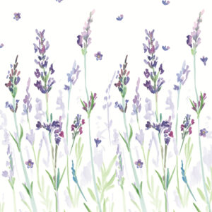 Motivserviette, Lavendeltraum, 25 x 25 cm, 3-lagig, 20 Stück