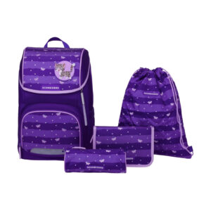 Schultaschenset Ergojet - 6tlg. Blissy Butterfly lavendel