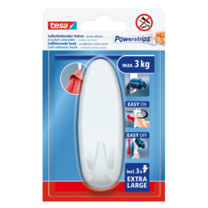 Haken Powerstrips® XL oval, 3kg, weiß