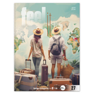 Collegeblock Feel it, A4, 70g/m², 80 Blatt, Lin.27, liniert, weiß
