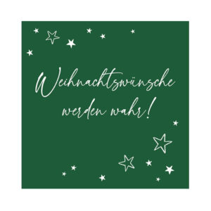Weihnachts-Zelltuchserviette Weihnachtsfreude tanne, 33 x 33 cm, 3-lagig, 20 Stück